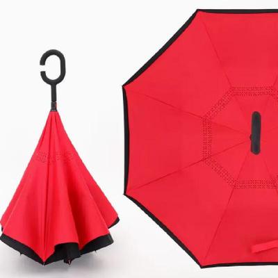 Doppellagiger C-Griff-Umbrella für Auto & Regen
