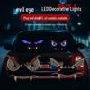 Vampire Demon Eye USB LED Car Display Light - Rear Window Expression Warning Light