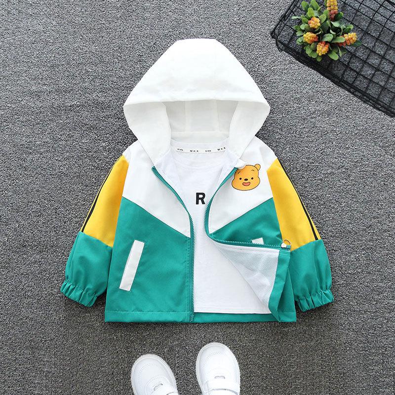 Boys' and Girls' 2025 Autumn Fashion Windbreaker Jacket