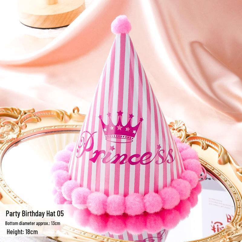 Irisierendes Diamantperlen-Geburtstags-Stirnband & Hut Party-Accessoires