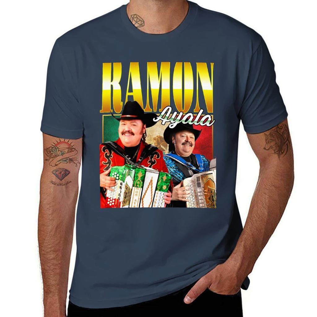 Ramn Ayala Vintage Retro Design TShirt Everyday Wear Basic Short Sleeve Top