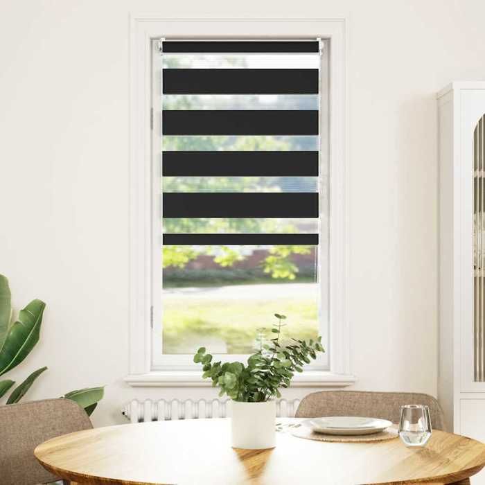 VidaXL Store Enrouleur Tamisant Noir Fenêtre Pare-vue Pare-soleil Chambre 240184
