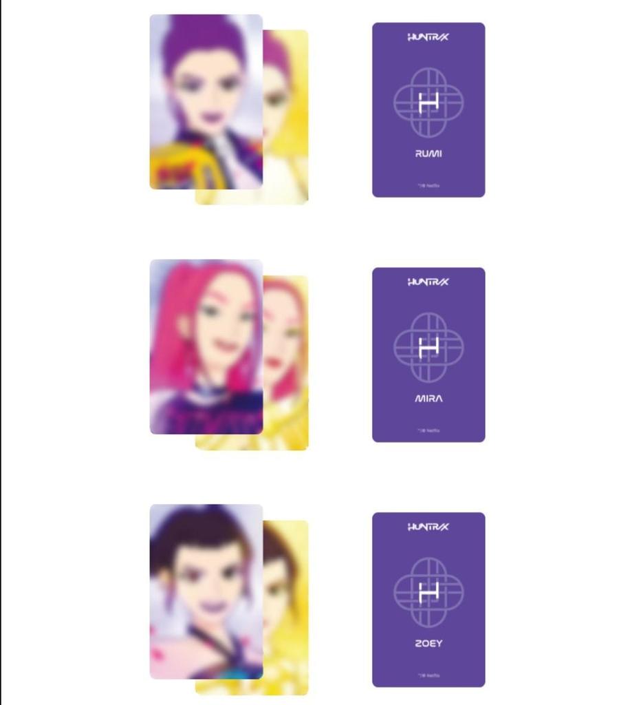 KPOP Demon Hunters Official Goods Collection | Lenticular Photocard Set