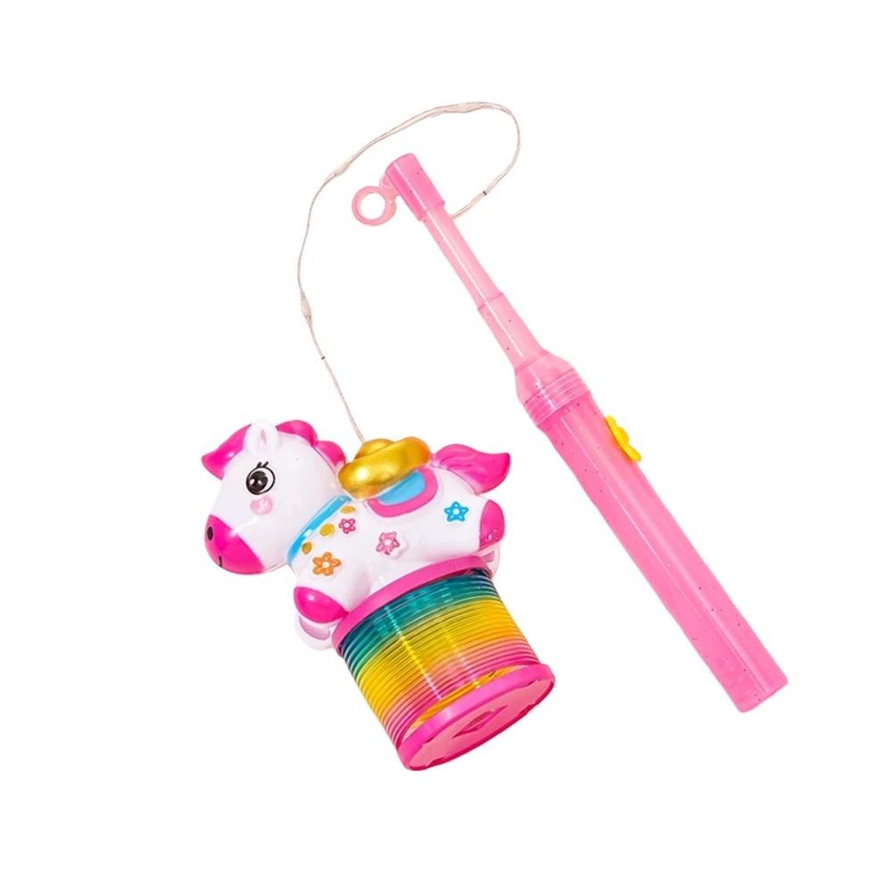Spring Coil New Year Horse Lantern Waterproof Hanging Ornament Light-Up Lantern 3-speed adjustable Luminous Hand-held Lantern 4inch