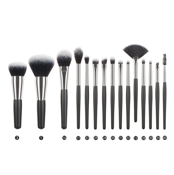 High Quality Low Moq Custom Private Label Luxury Brand Professional Black Customize Makeup Brush