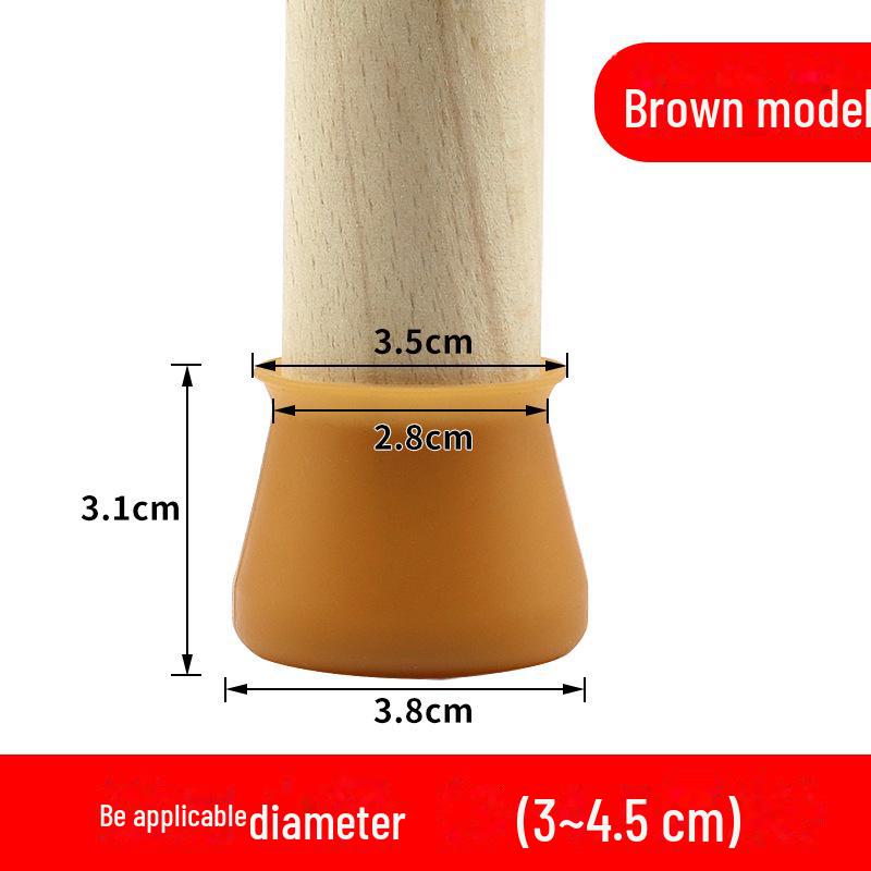 Silicone Wear-Resistant Chair & Table Leg Covers - Thickened, Anti-Fall Foot Pads