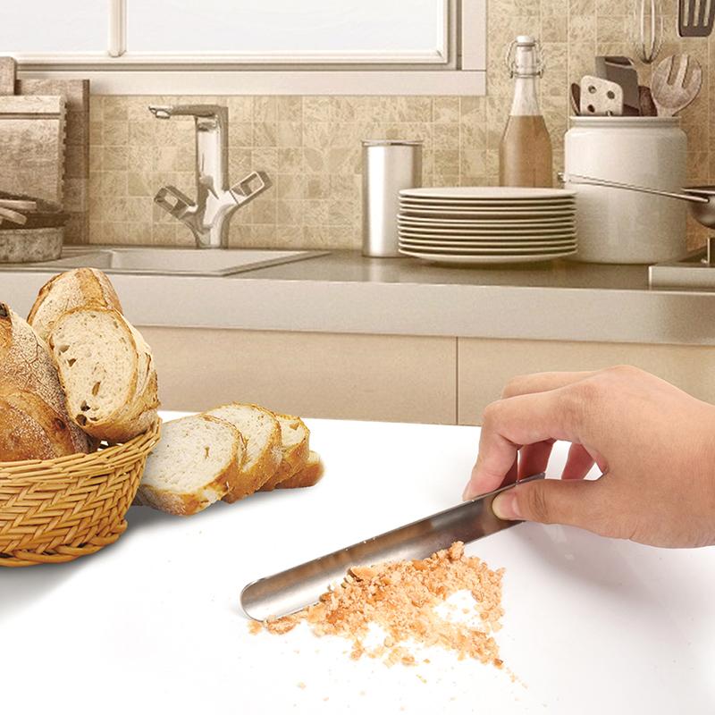 Krümelsammler für Server, Tischkrümelkehrer, Brotkrümelreiniger, Edelstahl