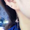 Exquisite Russian Purple Gold Plain Gold Hollow Butterfly Earrings Fashionable Versatile Temperament Rose Gold Plated Car Flower Earrings