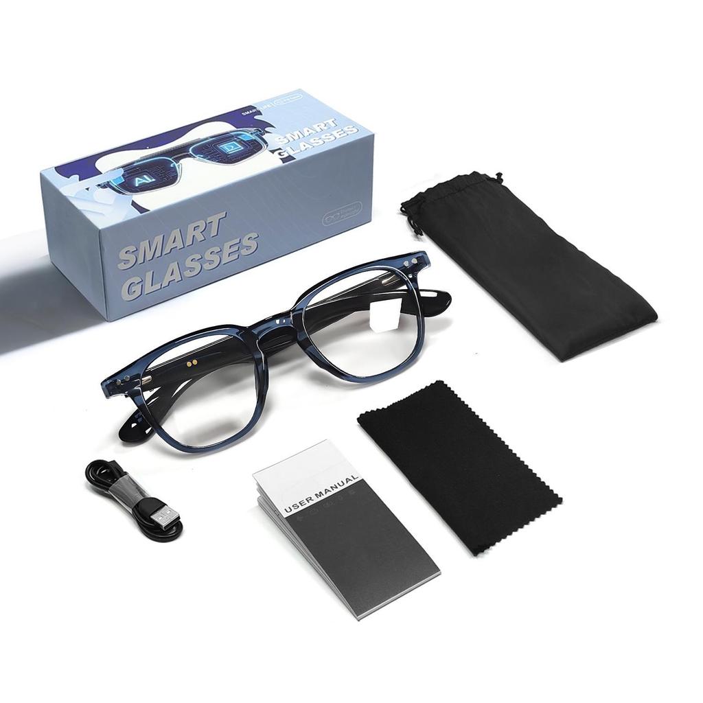 AI Bluetooth Smart Sunglasses with Music, Call, Voice Assistant, and Cross-Border Translation Features