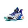 Anta Comfortable Shock Absorbing Durable Mid-Top Kids Basketball Shoes Kids Sneakers White Blue Orange 312411111-1
