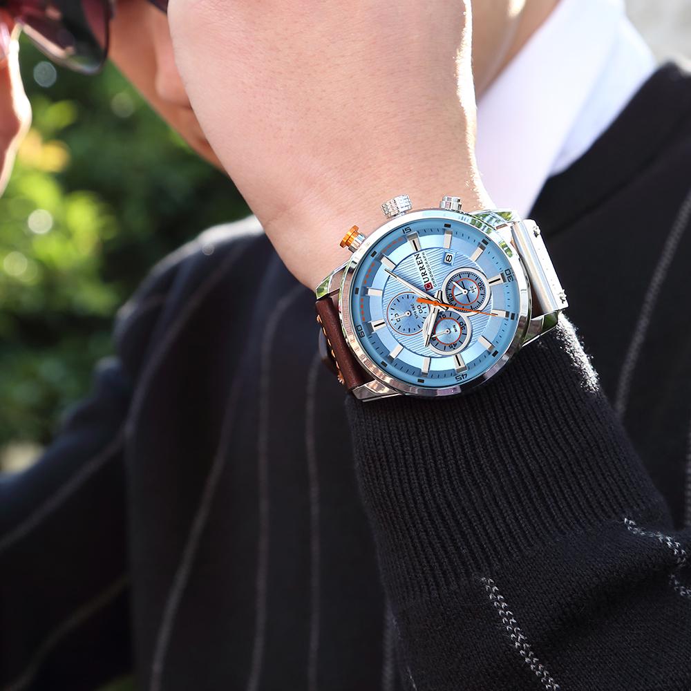 Curren Orologio di alta qualità Impermeabile Quarzo Polso Analogico  Digitale Pelle Moda Casual Business acquista in modo economico — spedizione  gratuita, recensioni reali con foto — Joom