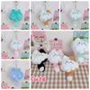 Pendant Long Tailed Cat Plush Keychain Cartoon Soft Stuffed Cat Keyring  Girls Gift