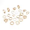 Vintage Gold Silber Farbe Herz Ringe Set Für Frauen Schmetterling Blätter Perle Blume Geometrische Ringe Trendiger Finger Schmuck