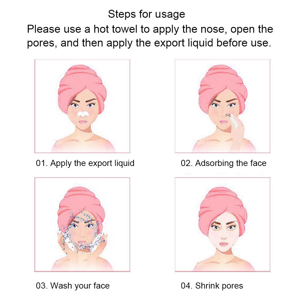 6 in 1 Electric Pore Cleanser Remove Blackheads Pimples Instrument Facial Cleaning Tool