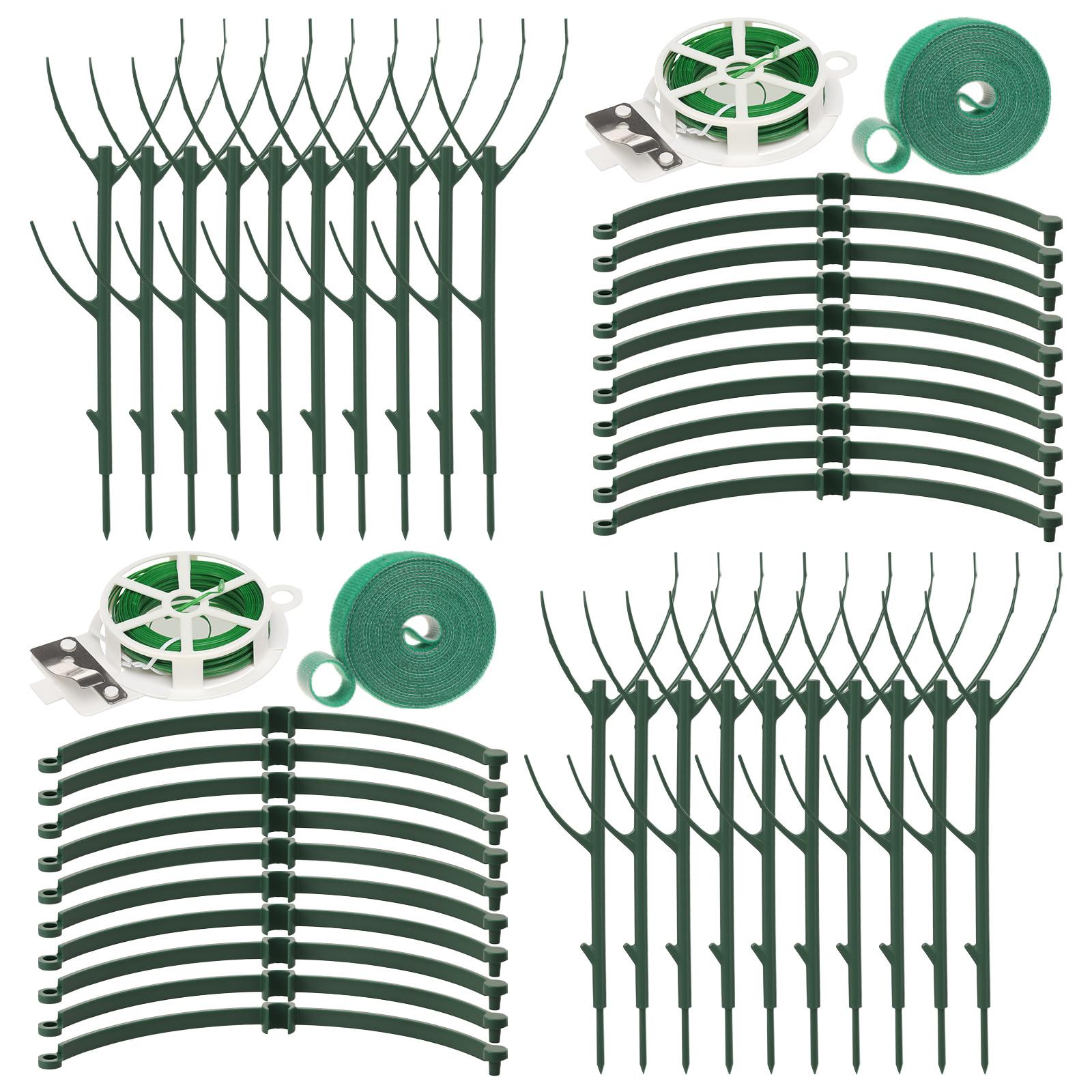 

20 Set Monstera Support Stakes Plastic Plant Support Pile Frame Stackable Garden Stakes Flower Plant Vine Climbing Bracket