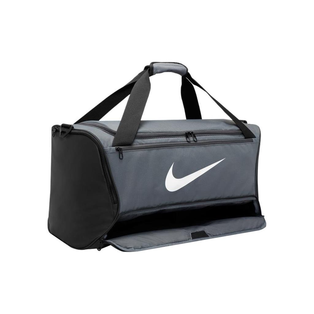 Nike Brasilia 9.5 Training Duffel Medium 60L Bag Iron Grey/Black/White Unisex Streetwear DH7710-068