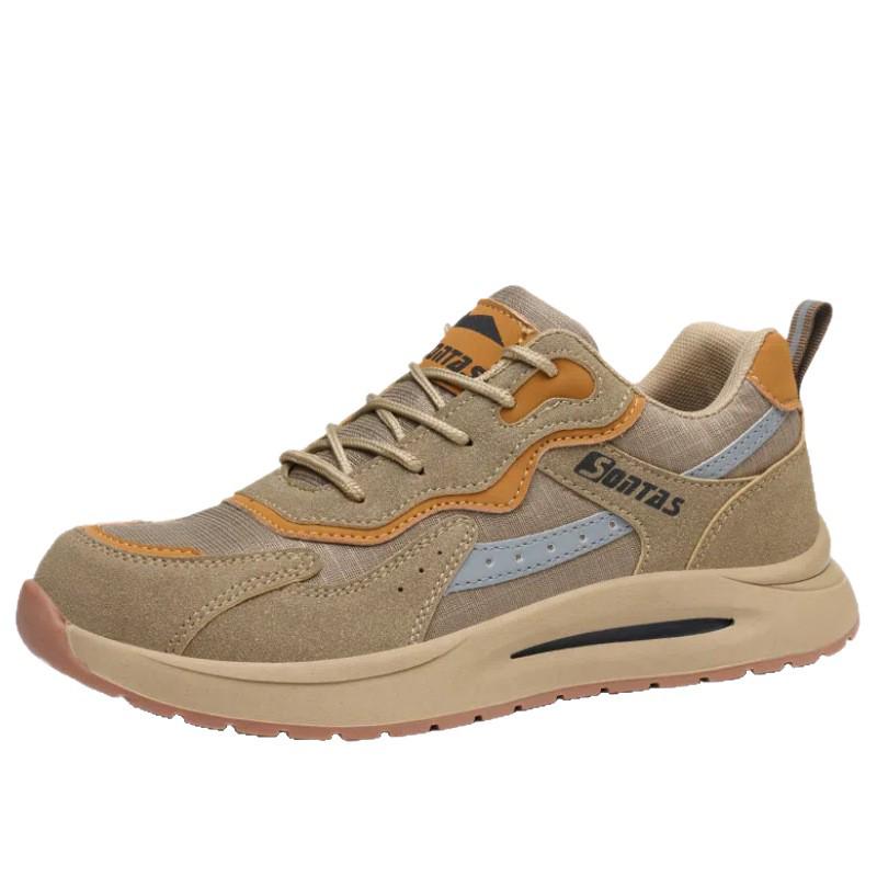 Men's Summer Breathable Steel Toe Safety Work Shoes: Anti-smash, Anti-puncture, Insulated, for Construction Workers