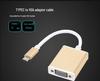 Type-C to VGA and HDMI High-Definition Conversion Cable, 25cm