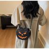 Dýňová crossbody taška pro ženy Dýňová taška přes rameno Dámská Halloweenská taška PU kůže Démon Messenger taška Halloweenská nákupní taška