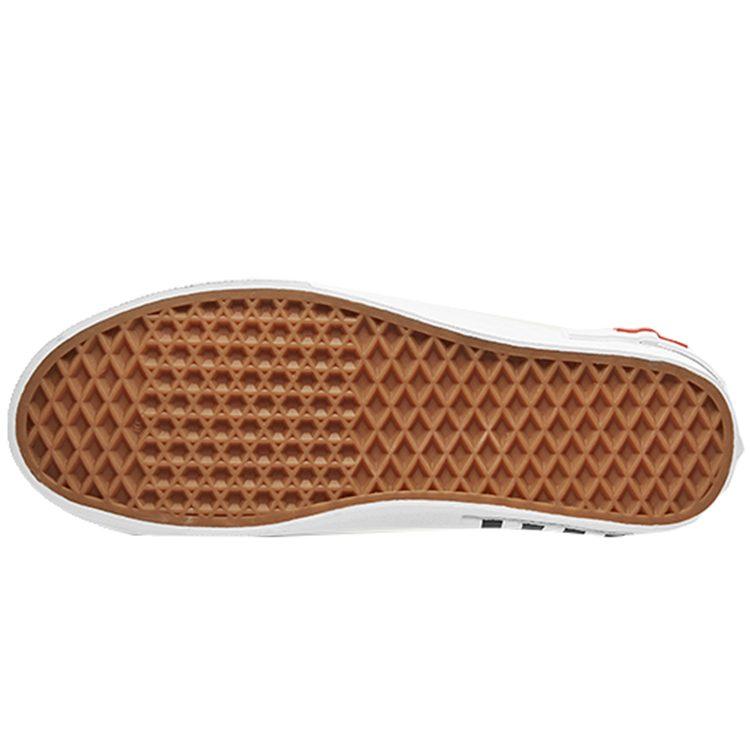 Vans Scarpe da Skate Slip-On a Punta Bassa Unisex Griglia Rossa Bianca VN0A3WM5TLJ