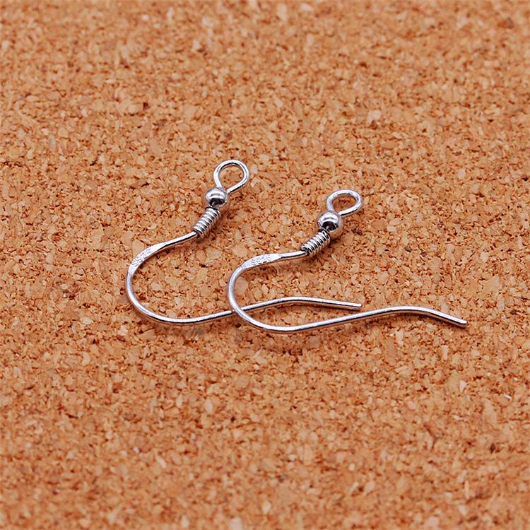 925 Sterling Silver Ear Hooks: Handmade Dangle Earrings with Pearls, DIY Jewelry Findings for Women