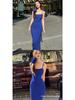 Women's Summer Sleeveless High-Waist Slim Fit Spaghetti Strap Maxi Dress