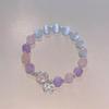 HelloKitty Love Couple Bracelet - DIY Handmade Beaded Cat's Eye Stone, Cute Gift for Girlfriend