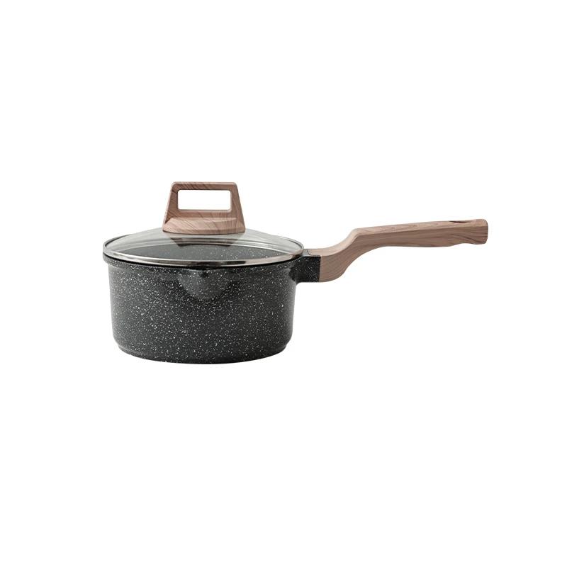 

Сковорода для молока DONNOR Сковорода для молока с антипригарным покрытием Сковорода для молока с антипригарным покрытием Нетоксичная, безвредная, без кадмия, без свинца, для кухни, домашнего бара, бренд Noble Gift серый