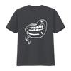 Womens Black Vampire Lips Goth Halloween T Shirt vintage Washed designer clothes Soft Stylish fashion Top For Everyday Wear