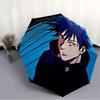 1pc Megumi Fushiguro Auto Open/close Umbrella, Portable Travel Umbrella, Everyday Use - Outdoor Accessory, Artistic Pattern, Compact Design, Fashion L