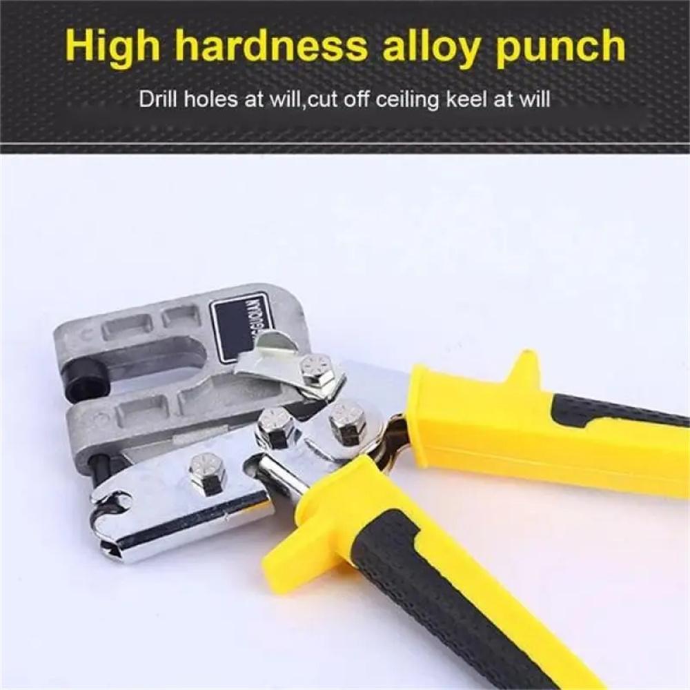 1PC Aluminum alloy ceiling punch pliers drywall plastering tools double-handed keel pliers
