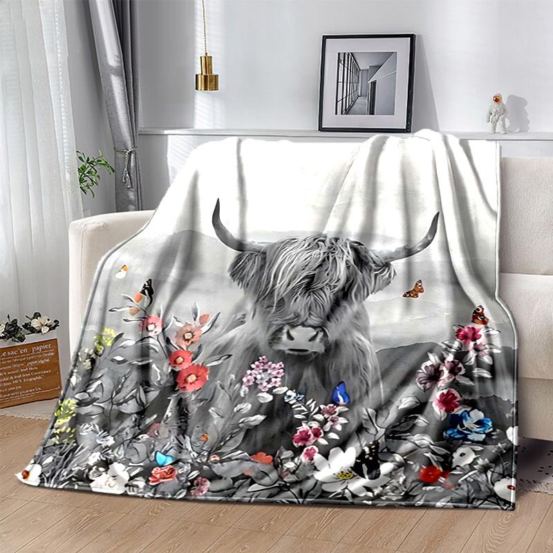 1ks Barevná fantasy deka s houbami, bytová dekorace, přehoz na pohovku, venkovní deka .W085