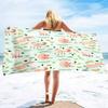 Schattig Cartoon Dierenprint Microvezel Strandlaken, Groot Badlaken Sneldrogend Absorberend Zandvrij Handdoek voor Badkamer, Reizen, Sport