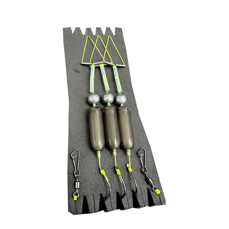 European Anti-Hang Ise-ama Rig: Bottom-Facing, Anti-Off-Bottom Leader, Three-Hook Fishing Tackle.