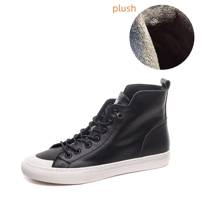 

2024 Высококачественные туфли из коровьей кожи Женская обувь Повседневные кроссовки Трендовые ботинки Модные туфли на плоской подошве Черные белые красные ботинки 40