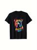 Graffiti American Staffordshire Terrier Mom Staffie Mural Art T-Shirt