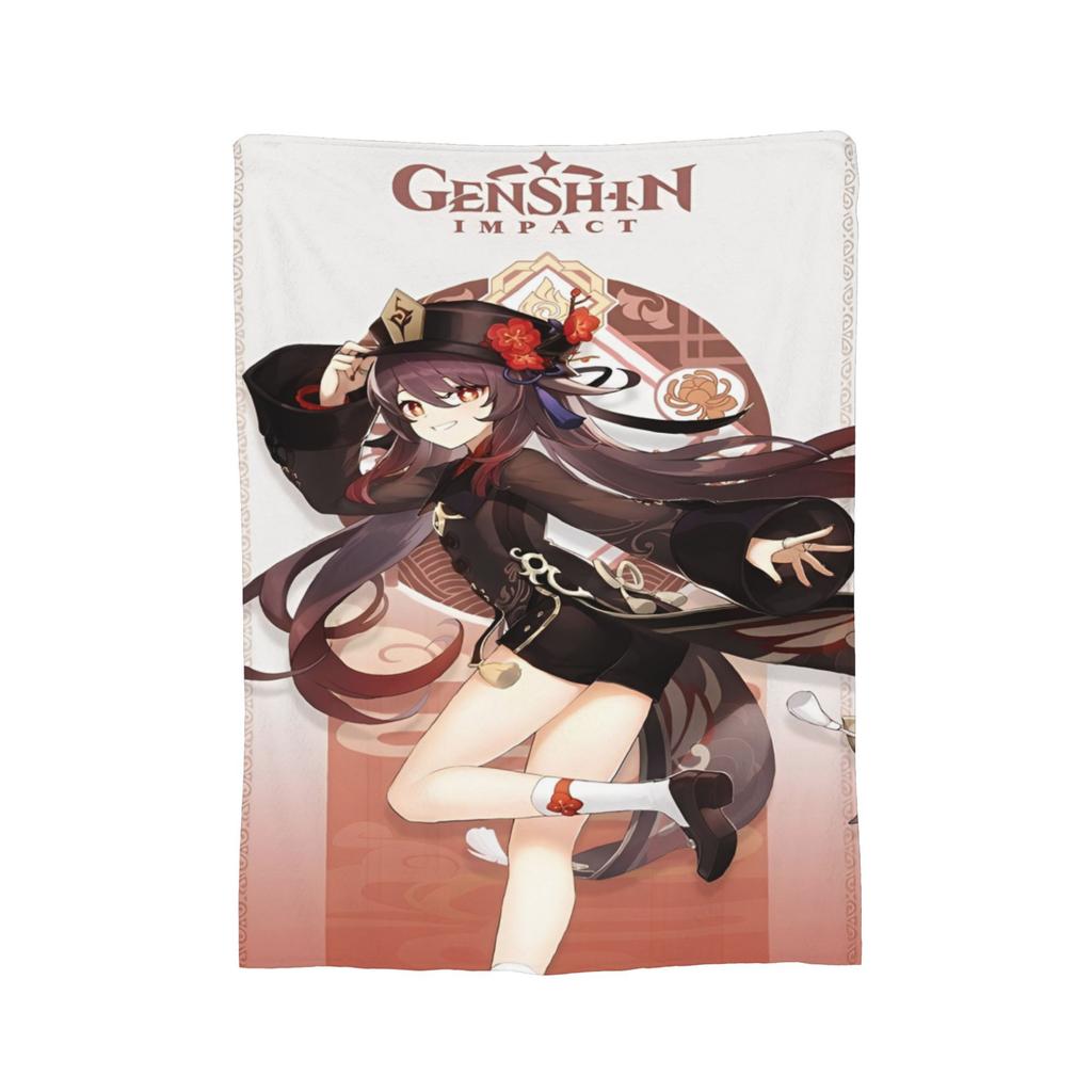 genshin impact game Accessories Blankets Soft Flannel Throw Blankets Comfortable Plush Thin Quilt