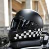 DOT Retro Full Face Motorcycle Helmet 3C Certified Small Shell Men Women Scooter Cruiser With Bluetooth