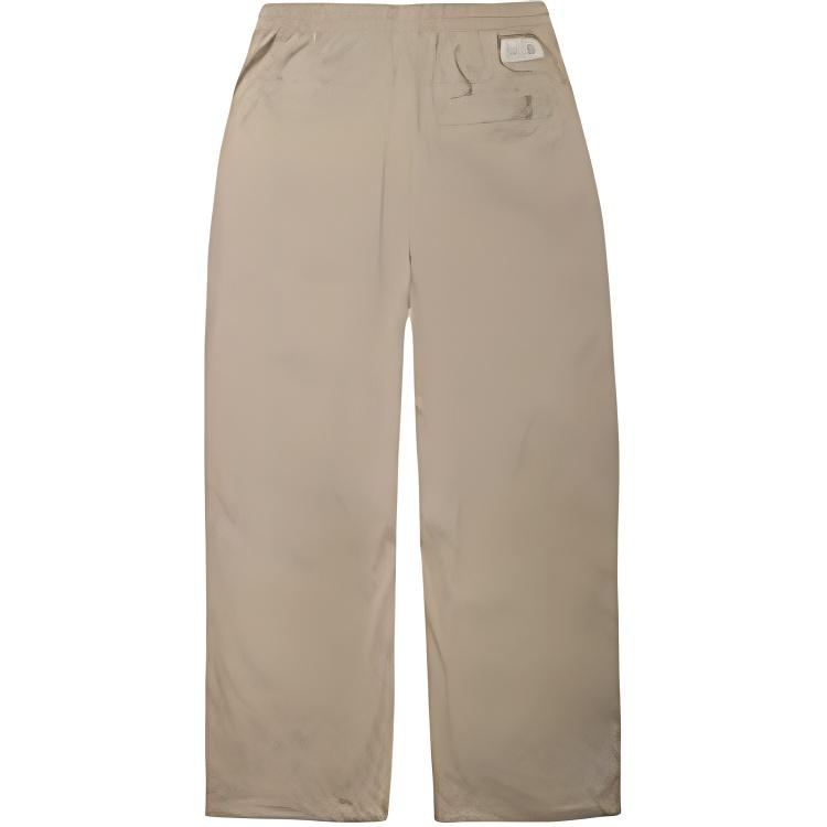 Li Ning X Jackie Chan Collaboration Kung Fu Series Sports Minimalist Solid Color Loose Straight Leg Casual Pants Men Bottoms Brown AKXV057-3