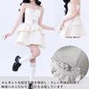 AOTYP Gothic Black and White Sleeveless Mini Dress for Idol Perfect for and Christmas Perfect for Mori Girl Perfect for a Size Cosplay, Events,
