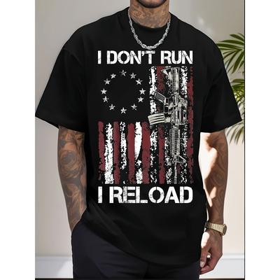 T-shirt Patriots Bandiera Americana Taglia Europea Maglietta Grafica Divertente da Uomo, Camicia a Maniche Corte in Tessuto Traspirante