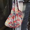 Summer New Retro Floral Shoulder Bag Thin Cotton Bag Fresh Ins Kong Xiaozhen Shoulder Messenger Bag Thin