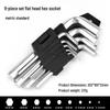 In-Stock 9PC Allen Wrench Set: Flat & Ball Head Torx, Carbon Steel, Galvanized