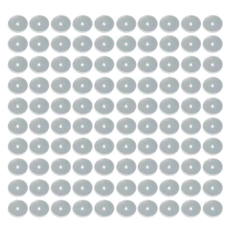 100pcs Stabilizer Earrings Backings Clear Silicone Earrings Back Stopper Practical Healing Discs Pads for Ear Support