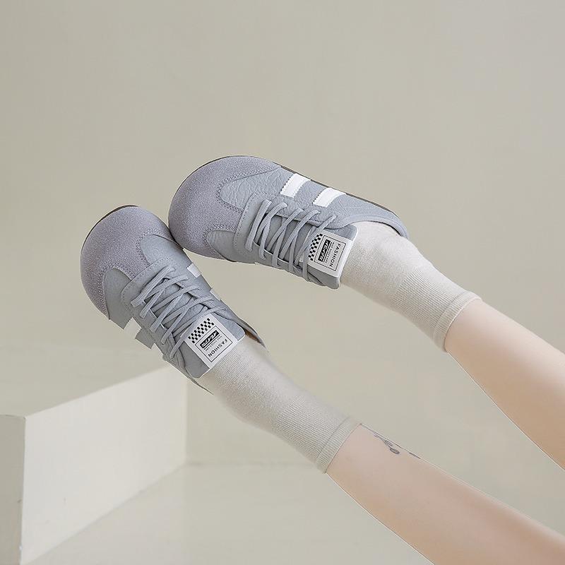 Versatile Flat Bottom Ugly Cute Big Head Women's Shoes New Summer Retro Sneakers Women