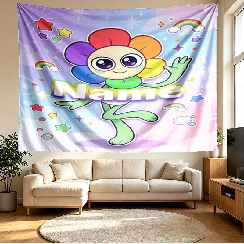 Personligt Dandy's Verden Print Vægtæppe, Vægkunst Dekoration, Soveværelse, Kollegieværelse, Lejlighed, Stue, Fest Baggrund, Gave til Fødselsdag
