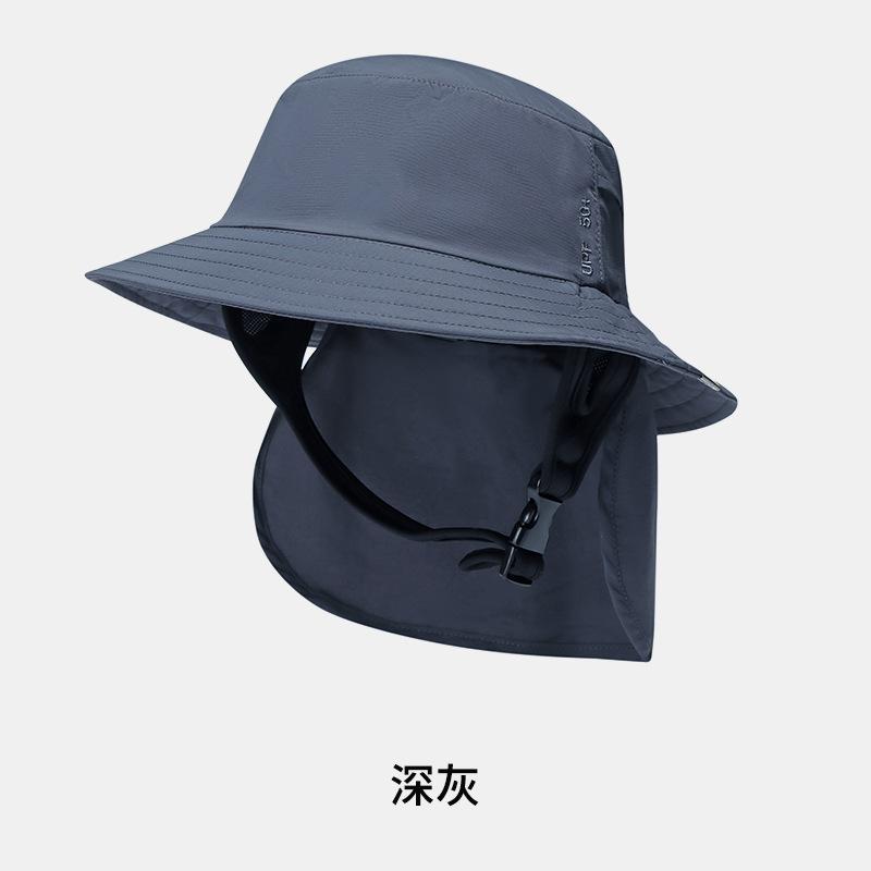 Summer Hat Men's Outdoor Sun Hat Breathable Basin Hat Seaside Surfing Bucket Hat Mountaineering Sun Hat