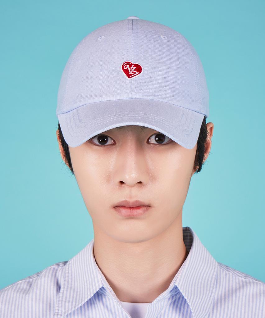 Bajal Heart Logo Oxford Oversized Ball Cap (3 Colors)