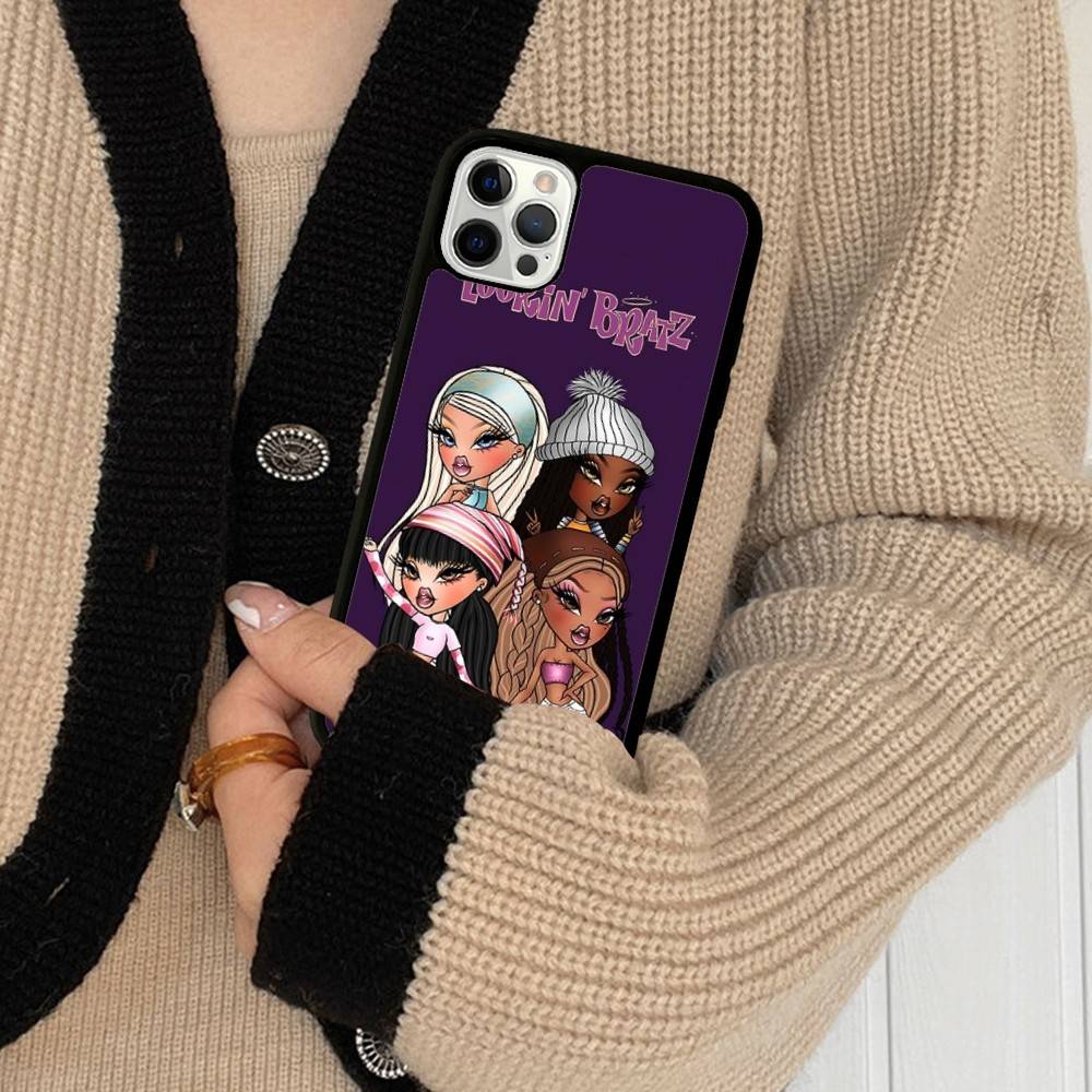 Cute B-Bratz Doll Phone Case For IPhone 17 Pro 16 Plus 16 Pro Max 15 14 13 12 11 PC+TPU Back Cover