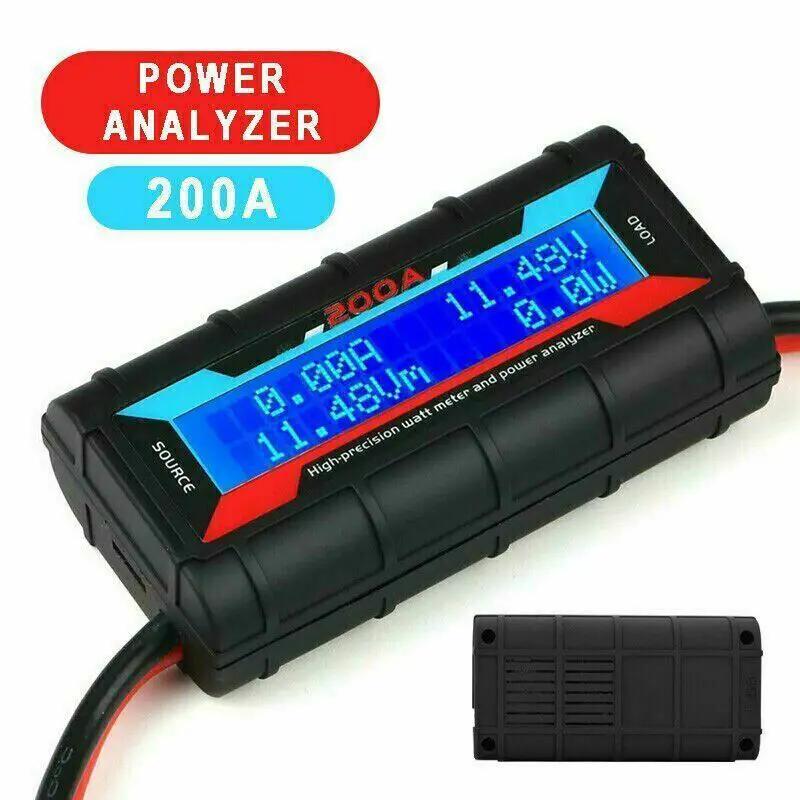 

200A LCD Digital High-precision Amp Watt Meter RC Battery Solar Power Analyser